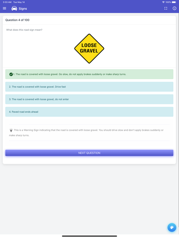 VA DMV Test iPad screenshot