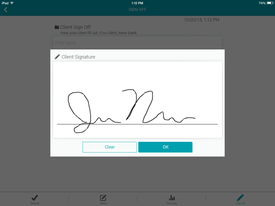 ServiceLink Mobile iPad screenshot 4 - Productivity app
