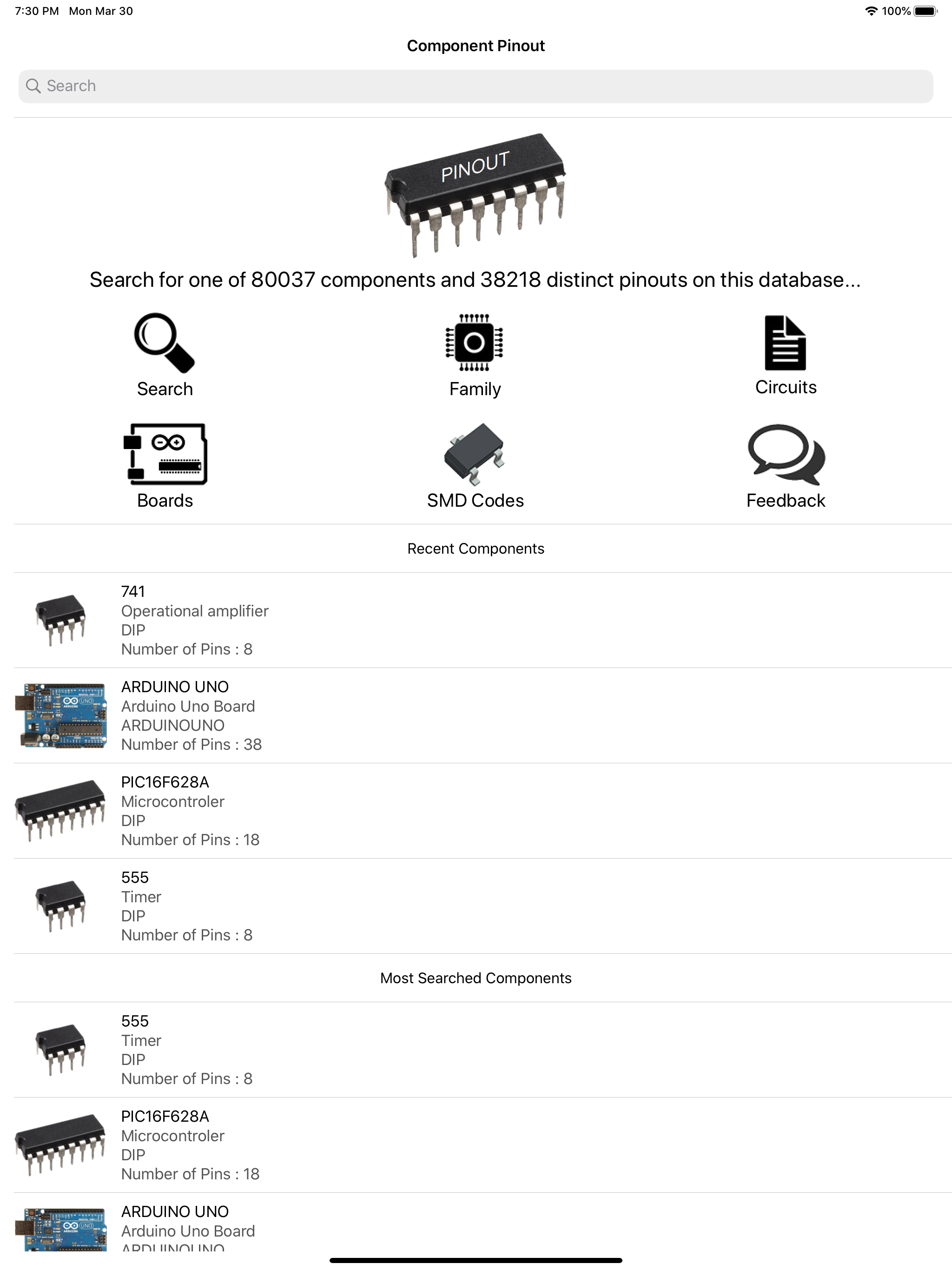Electronic Component Pinouts