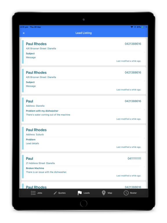 Blipp iPad screenshot