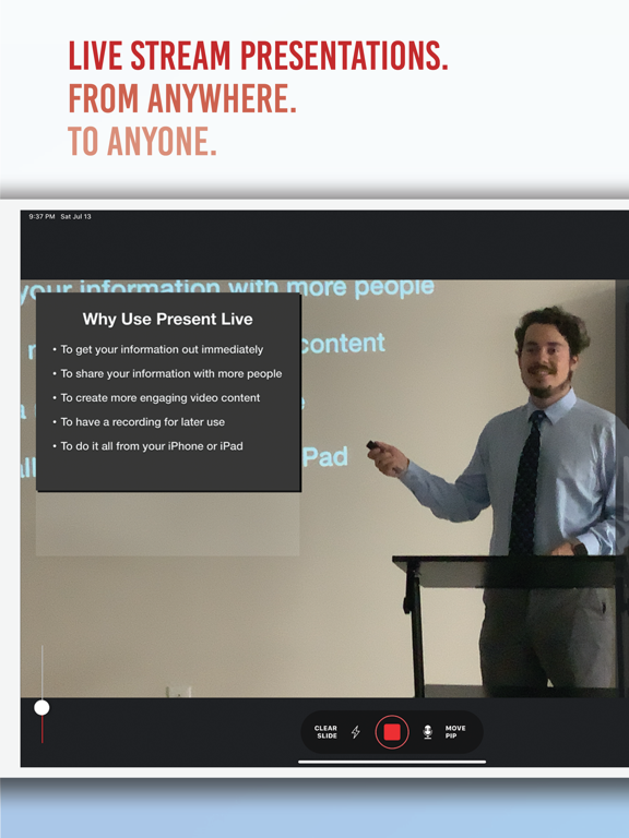 Present Live iPad screenshot 1 - Photo & Video app