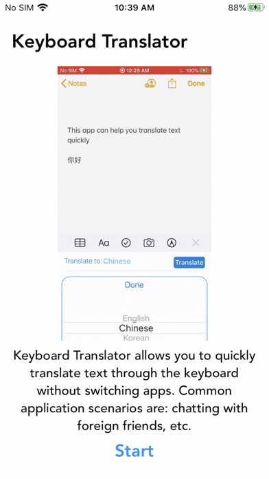 Screenshot #2 pour Keyboard Translator: Chat Tool