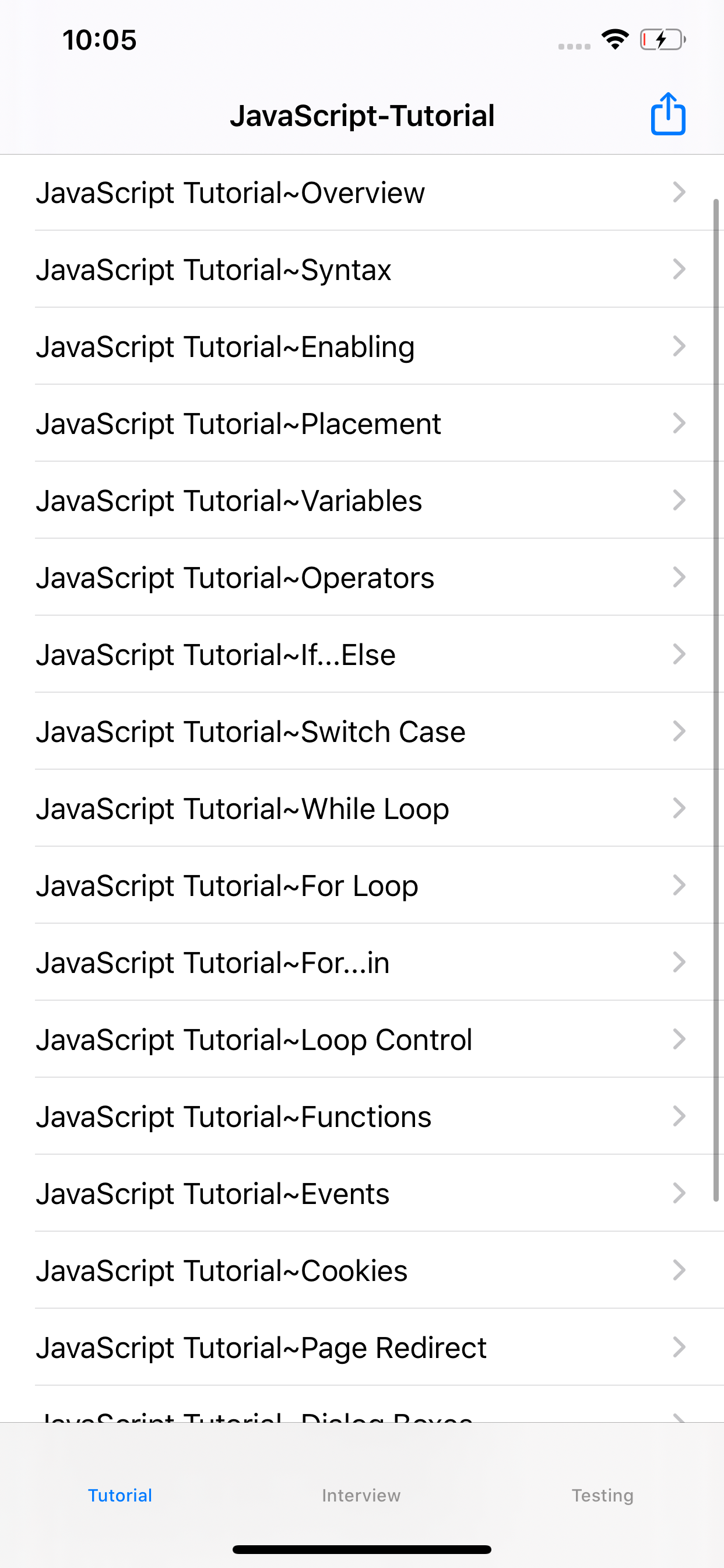 Tutorial for Java Script