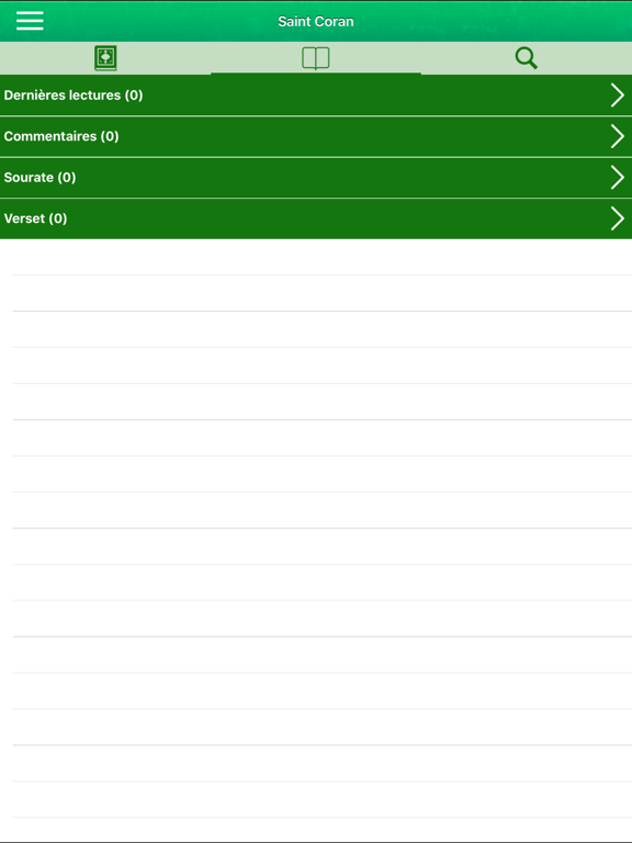 Coran: Français, Arabe, Tafsir iPad screenshot 5 - Book app