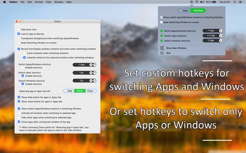Screenshot #3 pour Tabber - Window Switcher