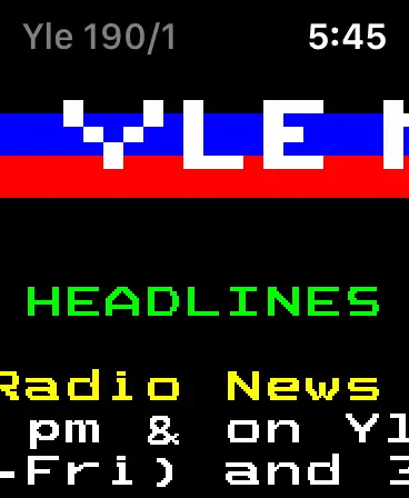 Screenshot #1 pour Teletext Watch