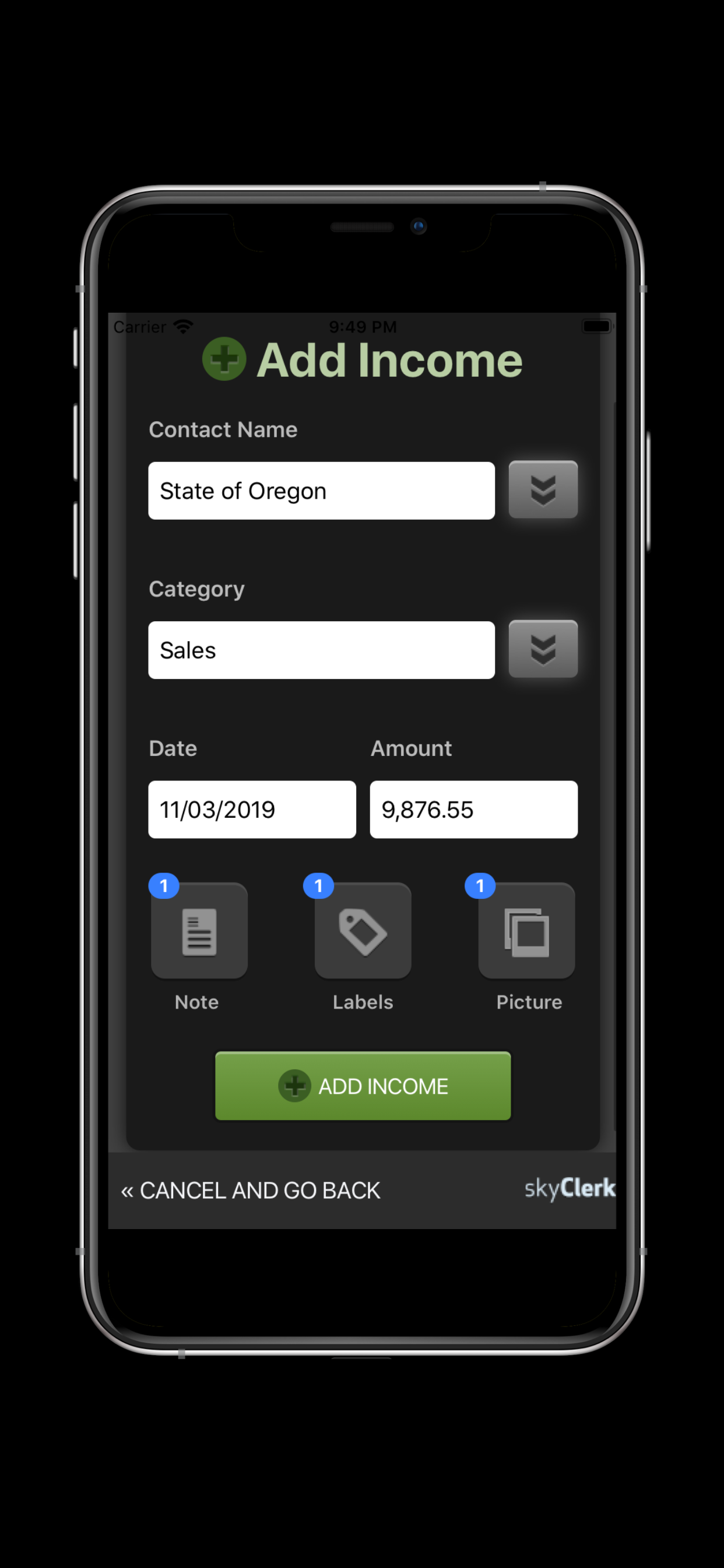 Skyclerk Bookkeeping screenshot 3