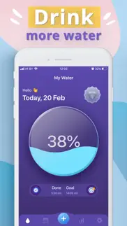 my water - daily water tracker iphone screenshot 1
