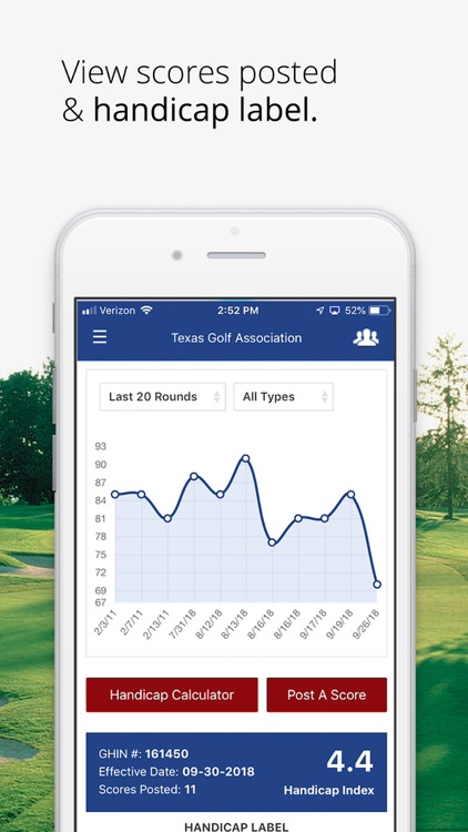 Texas Golf Association App