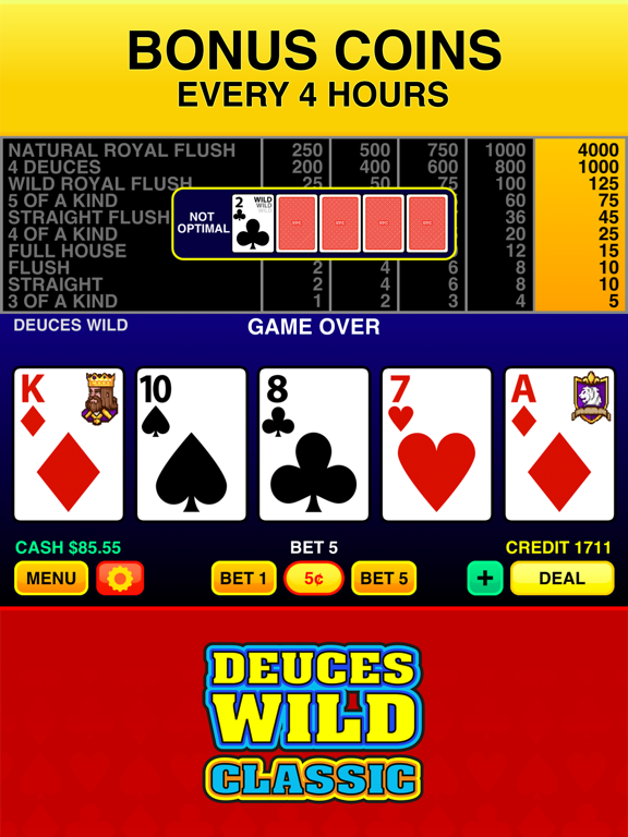 Screenshot #4 for Deuces Wild Casino Video Poker