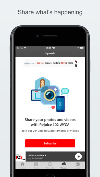 Rejoice 102  WYCA Screenshot