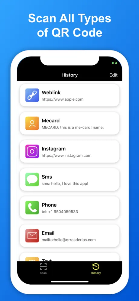 SkyBlueScan: QR Code Scanner