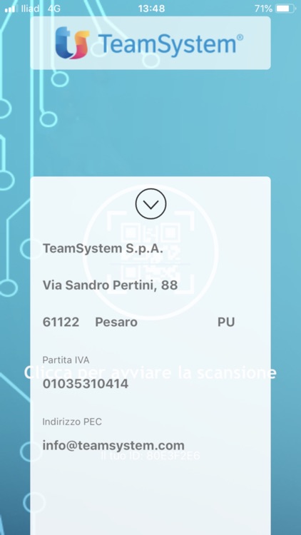 TeamSystem Digital Invoice QR