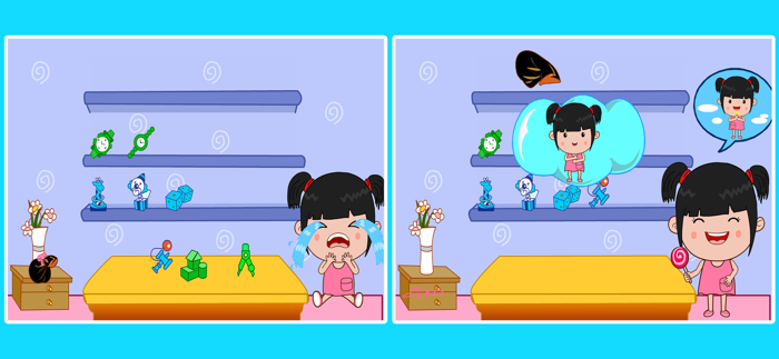 丫丫认颜色-整理房间