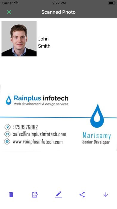 Screenshot #3 pour Business Card Reader, Scanner