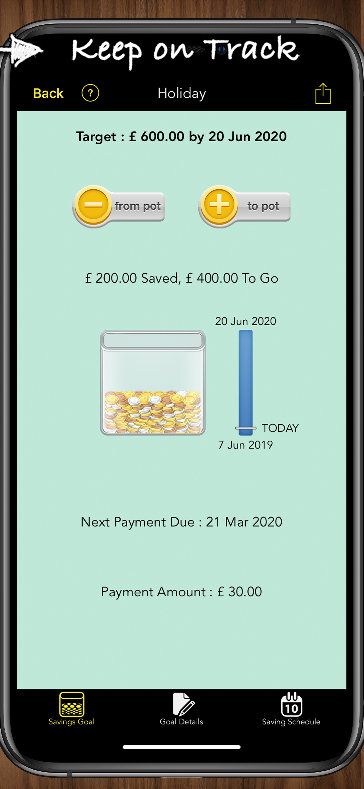 Savings Goals Pro