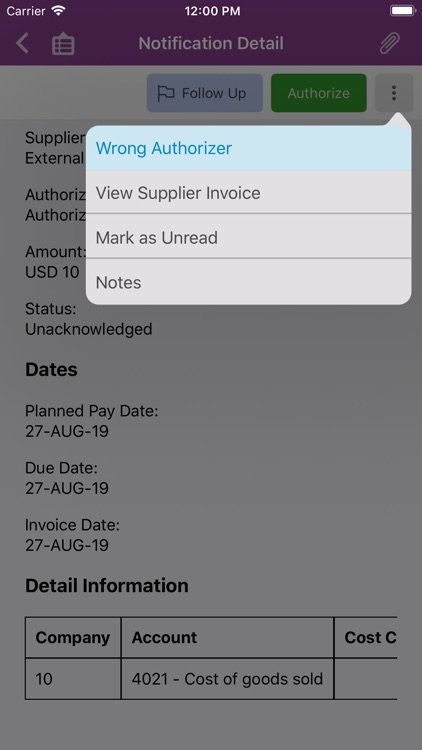 IFS Aurena Notify Me 10