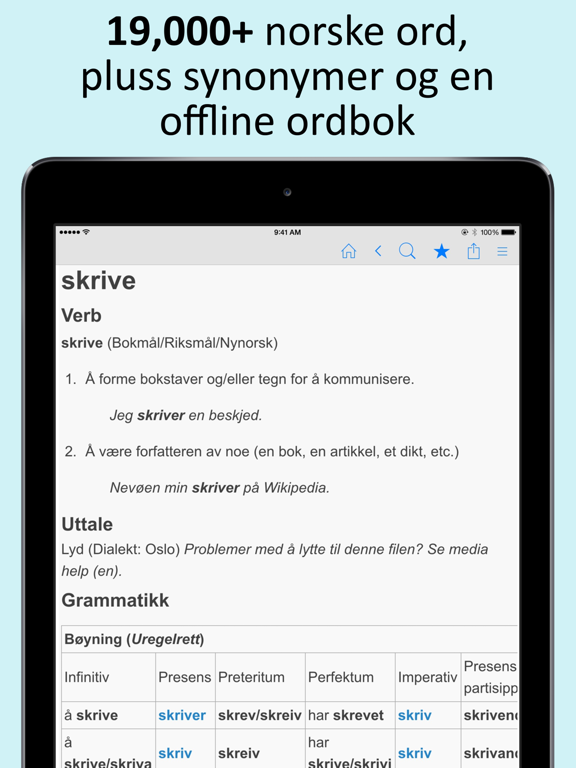 Screenshot #4 pour Norsk Ordbok og Synonymer