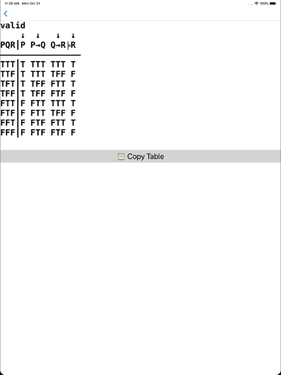 The Logic Calculator iPad screenshot 4 - Utilities app