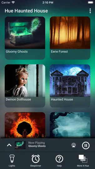 Screenshot von Hue Haunted House auf dem iPhone 1