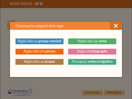 Screenshot #4 pour Mémo anglais A2-B1