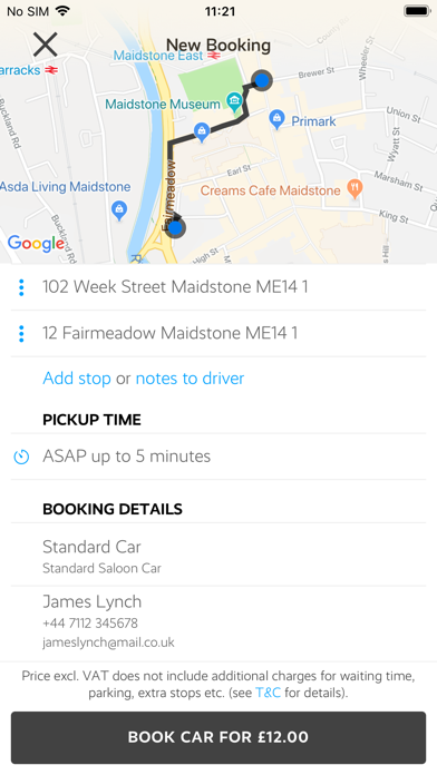 Apollo Taxis (Kent) Screenshot