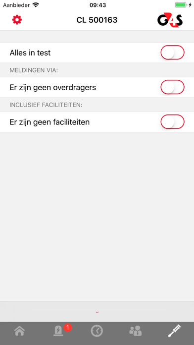 G4S Alarmcentrale Screenshot