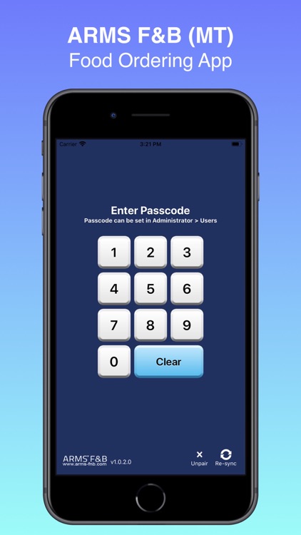ARMS F&B Mobile Terminal