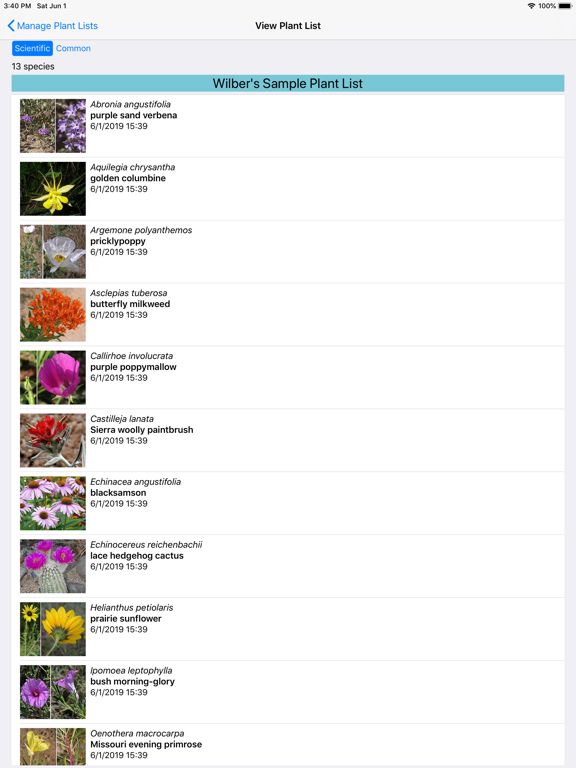 West Texas Wildflowers iPad screenshot 6 - Education app