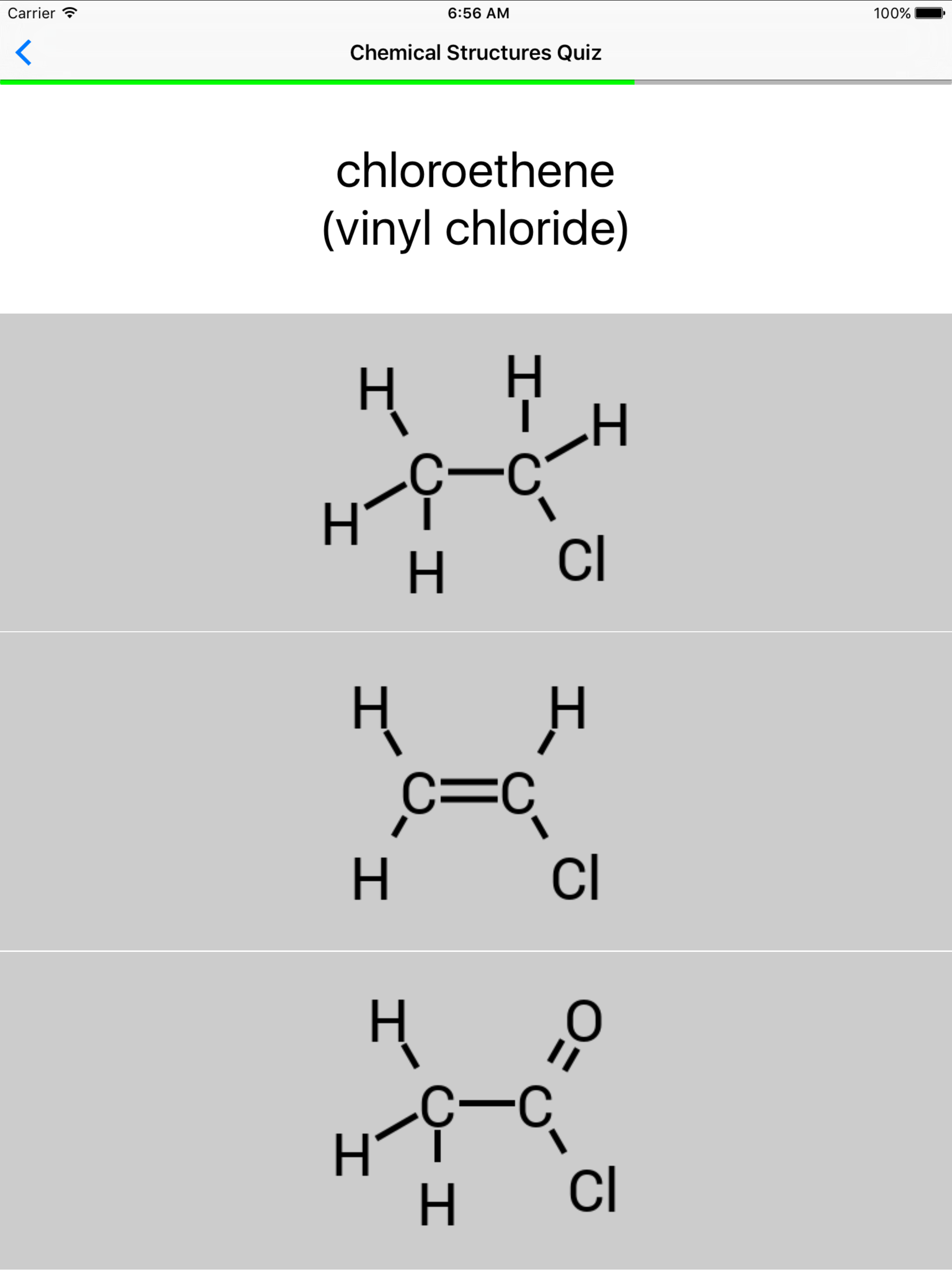 Chemical Structures Quiz