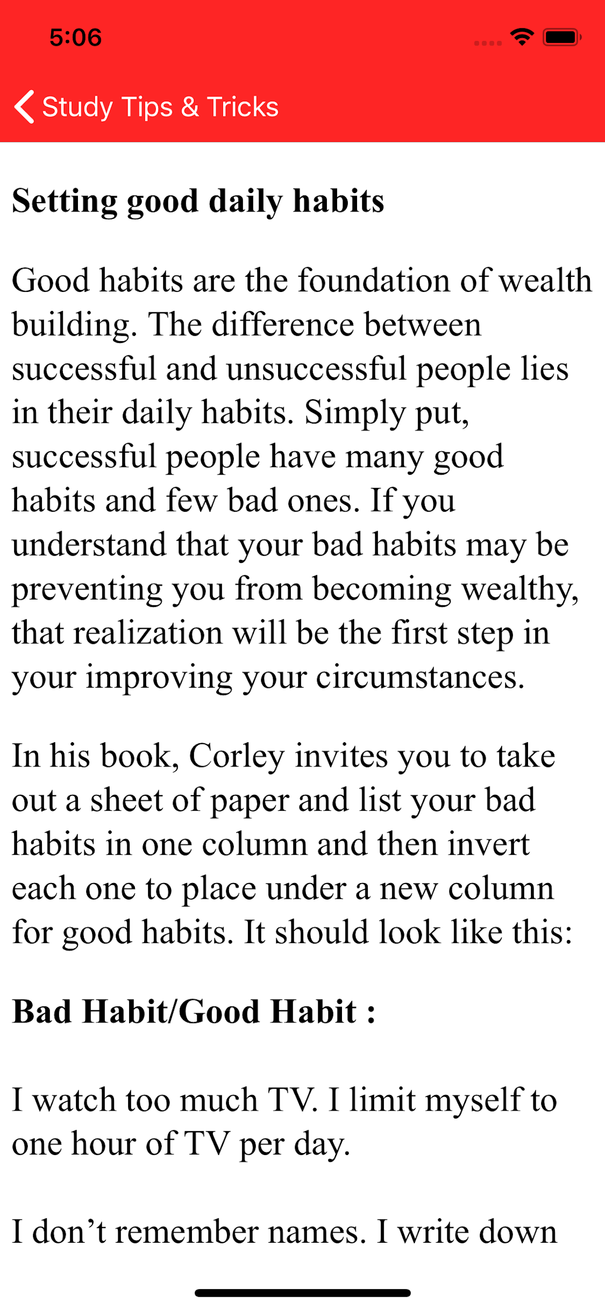 Study Tips And Tricks