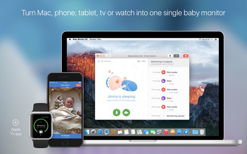 baby monitor 3g iphone screenshot 1