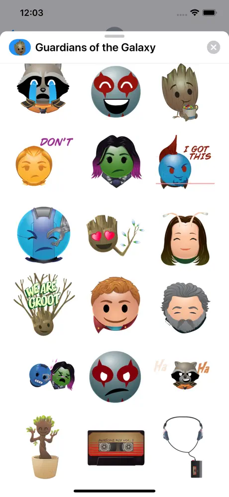 Marvel’s Guardians Stickers