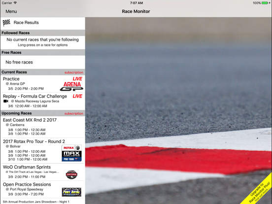 Race Monitor iPad app afbeelding 3