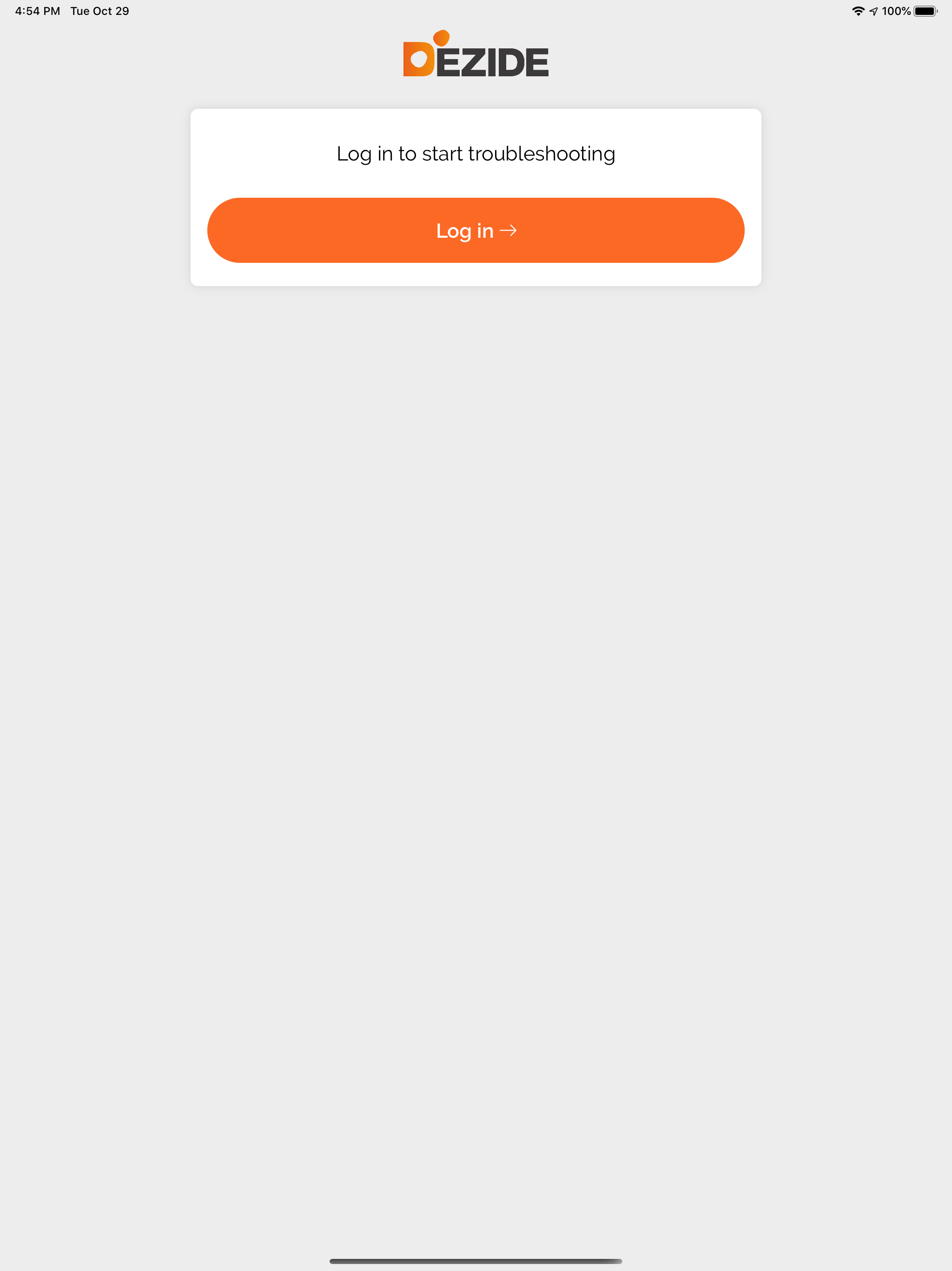 Dezide Troubleshooter