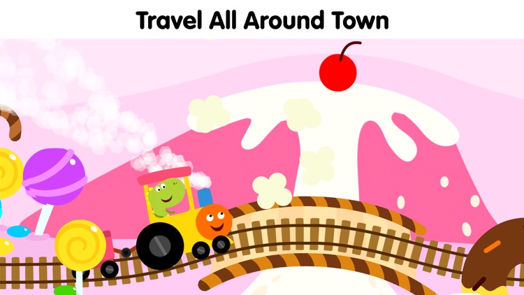 Dino Town Train Games for Kids screenshot-7