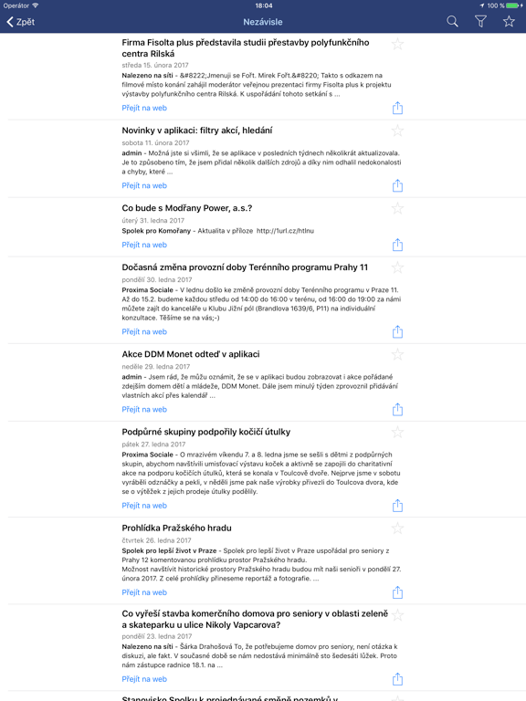 Dvanáctka - Info z Prahy 12 iPad screenshot 2 - Reference app