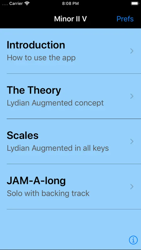 iImprov - The Minor II V screenshot 1 of 4