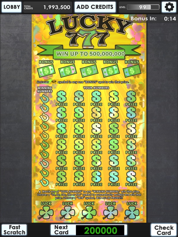 Lucky Lottery Scratchers screenshot 12