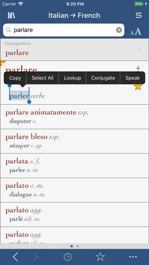 Ultralingua French-Italian screenshot 1