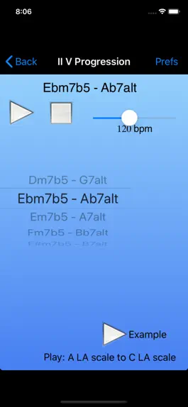 Game screenshot iImprov - The Minor II V hack