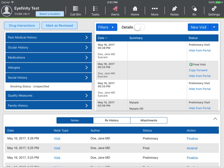 Eyefinity EHR screenshot-4