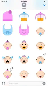 Baby Accessories Sticker screenshot #2 for iPhone