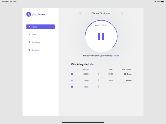 Screenshot #4 pour Clockser