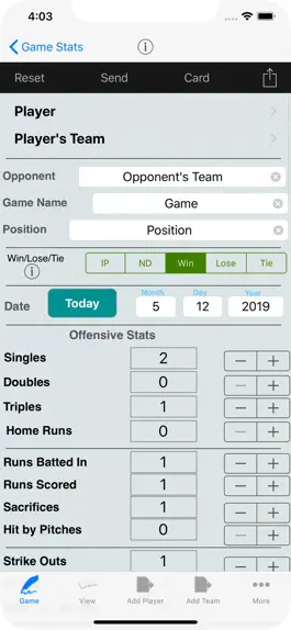 Game screenshot Baseball Player Stats Tracker mod apk