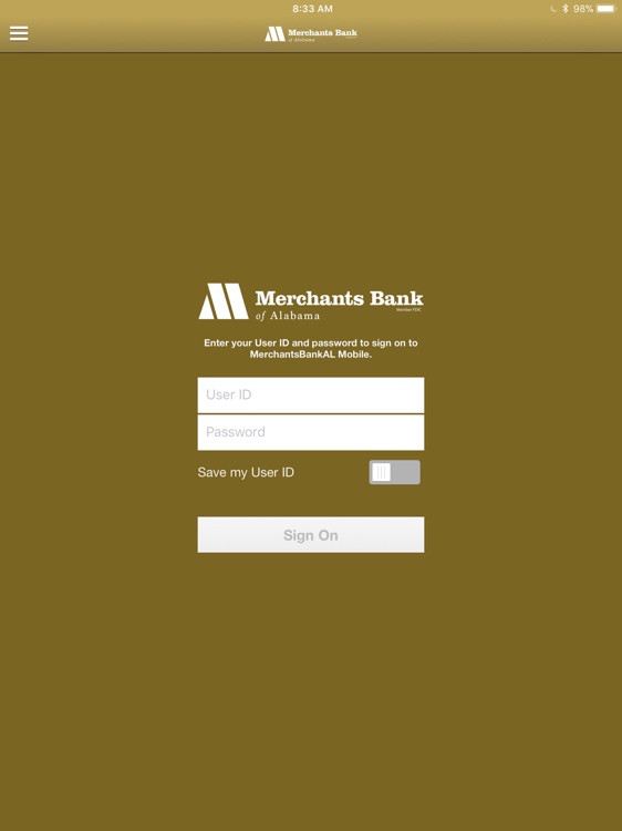 MerchantsBankAL for iPad