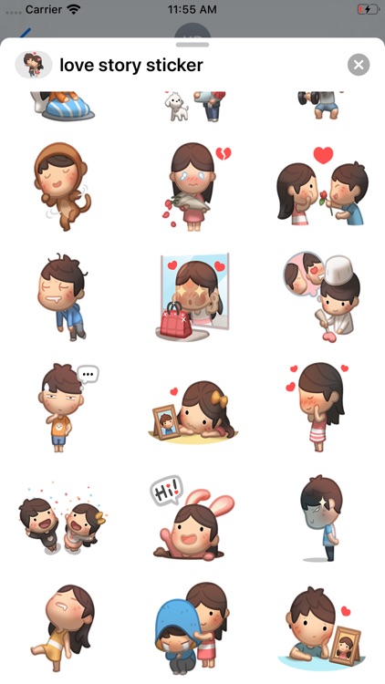 love story sticker screenshot-3