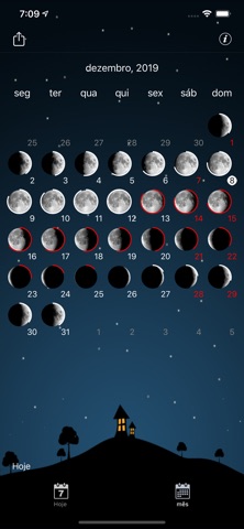 calendario de fases da lua iPhone screenshot 3