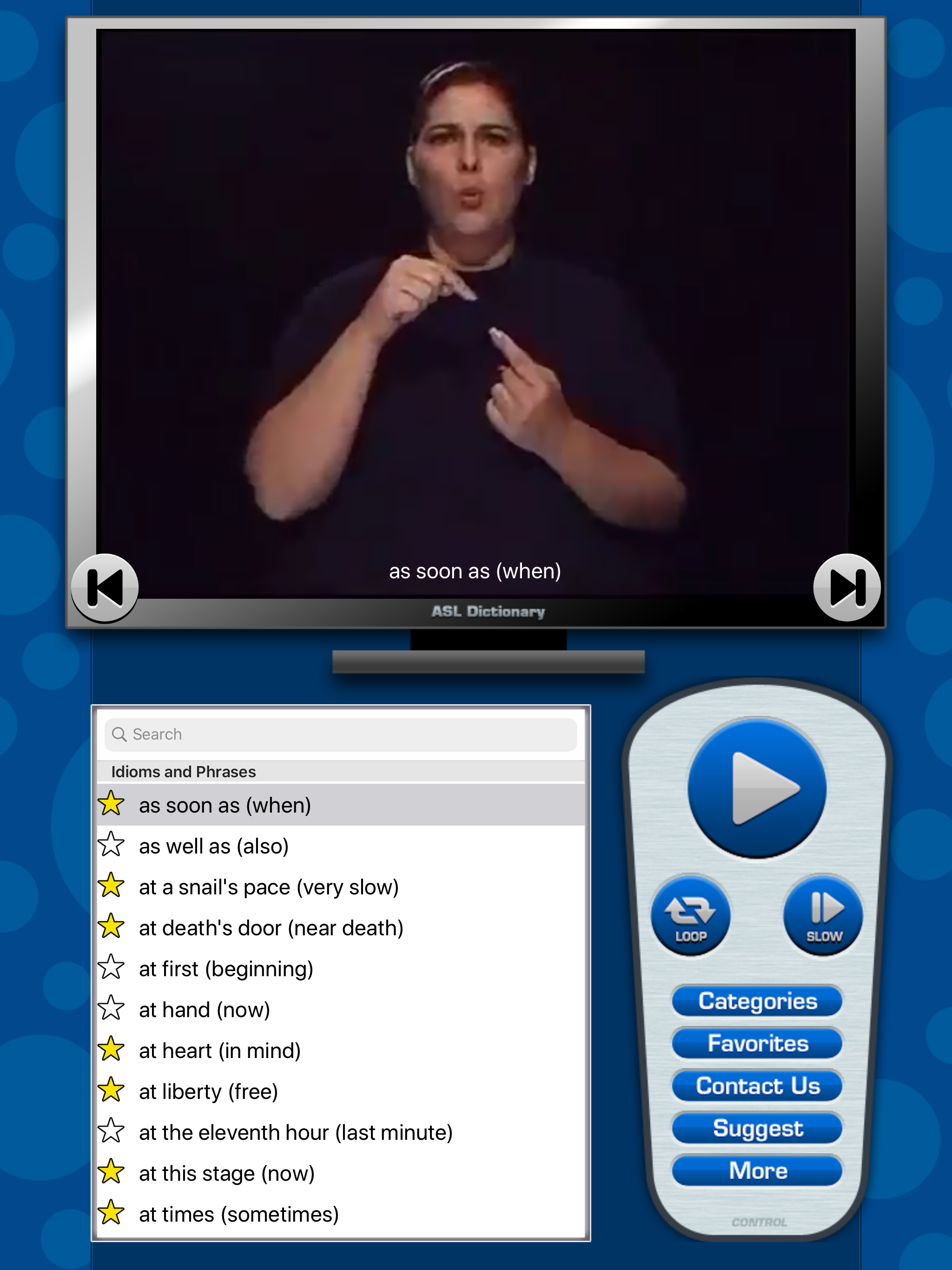 ASL Dictionary for iPad screenshot 3