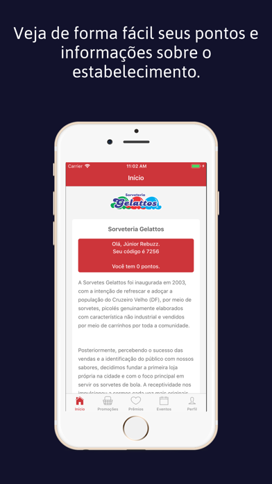 Screenshot #1 pour Sorveteria Gelattos - Fidelida